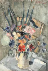 Vaso de Flor by Samson Flexor, 1958, óleo sobre tela, offered Jun 2015