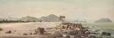 Benedito Calixto, Praia com Rochedos, óleo sobre tela