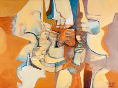 Sem Título by Roberto Burle Marx, 1989, acrílico sobre tela, offered Jun 2015