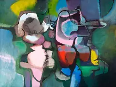 Sem Ttulo by Roberto Burle Marx, 1981, óleo sobre tela, offered Jun 2015