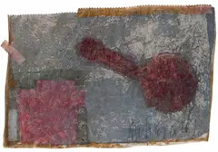Sem Título by Antonio Dias, óxido de ferro sobre papel, offered Jun 2015