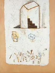 K9776 by Sérgio Fingermann, 1997, óleo e oxidação sobre tela, offered Jun 2015
