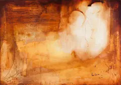 Maternidade by Carlos Araujo, óleo sobre madeira, offered Jun 2015