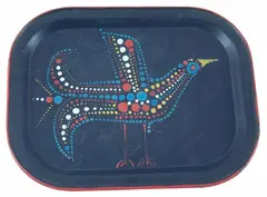 Pássaro by Aldemir Martins, acrilico sobre bandeja de metal, offered Jun 2015