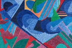 Sem Título by Claudio Tozzi, 1986, acrilico sobre tela colado em madeira, offered Jun 2015