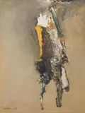 Sem Título by Manabu Mabe, 1968, óleo sobre placa, offered Mar 2015
