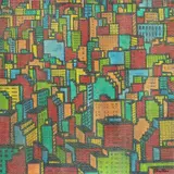 Claudio Tozzi, Trama Particular Urbana, 1983, óleo sobre tela colado em madeira