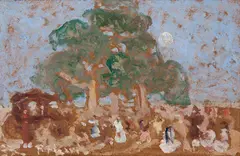 Pericon by Pedro Figari, óleo sobre cartão, offered Mar 2015