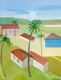 Paisagem com Casarios by Francisco Rebolo, 1979, óleo sobre tela, offered Mar 2015