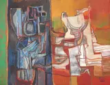 Roberto Burle Marx, Sem Título, 1987, acrílico sobre tela