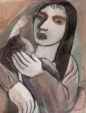 Lasar Segall, Maternidade, aquarela e guache sobre papel