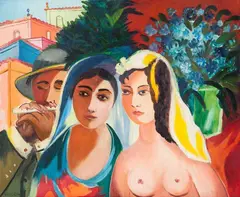 Sem Título by Cícero Dias, óleo sobre tela, offered Mar 2015