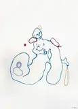 Marepe, Sem Titulo, 2005, cola com gliter sobre papel