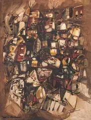 Sem Titulo by Maciej Babiński, 1956, óleo sobre tela, offered Mar 2015