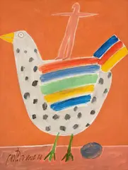 Pássaro by Gustavo Rosa, 1988, óleo sobre tela, offered Mar 2015