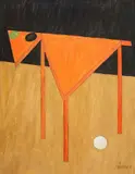 Mesa by Gustavo Rosa, 1982, óleo sobre tela, offered Mar 2015
