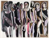 Rubens Gerchman, Miss, técnica mista sobre papel