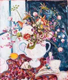 Sou Kit Gom, Vaso de Flores, 2012, óleo sobre tela
