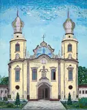 Yasuichi Kojima, Igreja Nossa Senhora do Brasil, 2005, óleo sobre tela