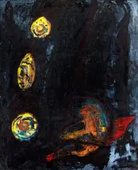 Sem Título by Daniel Senise, 1987, óleo sobre tela, offered Dec 2014