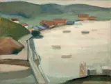 Paisagem com Barcos by Arcangelo Ianelli, 1957, óleo sobre tela, offered Dec 2014
