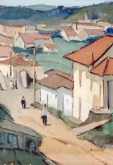 Cidade by Arcangelo Ianelli, óleo sobre tela, offered Dec 2014