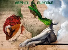Orphee Eurydice by Sérgio Ferro, técnica mista sobre tela, offered Dec 2014