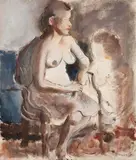 Roberto Burle Marx, Nu Feminino, óleo sobre tela