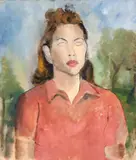 Roberto Burle Marx, Figura Feminina, óleo sobre tela