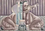 Vicente do Rego Monteiro, Sertanejos, óleo sobre tela