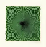Alberto Biasi, Dinâmico Visual S7, 1964, serigrafia e aplicação em vidro