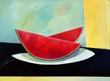 Melancias by Aldemir Martins, 1978, óleo sobre tela, offered Dec 2014