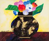 Vaso de Flores by Aldemir Martins, 2003, acrilico sobre tela, offered Dec 2014
