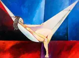 Gabriela na Rede by Aldemir Martins, 1975, acrilico sobre tela, offered Dec 2014