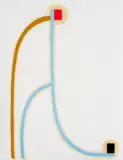 Flexible by Júlio Villani, 2006, óleo sobre papel, offered Dec 2014