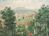 Paulo Rossi Osir, Paisagem, 1949, óleo sobre tela