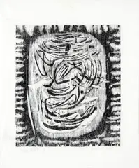 Livio Abramo, Macumba, 1953, xilogravura sobre papel japonês