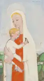 Madona com Menino by Fulvio Pennacchi, 1983, óleo sobre madeira, offered Sep 2014