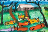 Fazenda de Bois by José Antônio da Silva, 1978, óleo sobre tela, offered Sep 2014