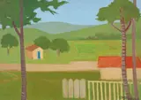 Paisagem com Casario by Francisco Rebolo, 1977, óleo sobre tela, offered Sep 2014