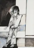 Homem by Aldemir Martins, 1976, nanquim e ecoline sobre papel, offered Sep 2014