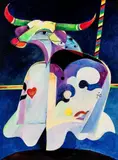 Bumba Meu Boi by Aldemir Martins, 1979, acrílico sobre tela, offered Sep 2014