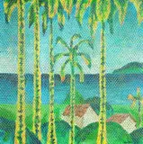 Paisagem com Coqueiros by Claudio Tozzi, acrílico sobre tela, offered Sep 2014