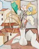 Vaso de Flores by Aldo Bonadei, 1973, óleo sobre tela, offered Sep 2014