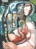 Carnaval by Di Cavalcanti, 1973, óleo sobre tela, offered Sep 2014