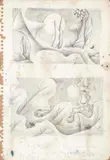 Paisagens by Walter Lewy, 1984, desenho a grafite sobre papel colado em placa, offered Sep 2014