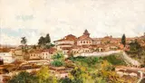 Agustín Salinas Teruel, São Paulo, 1910, óleo sobre madeira