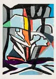 Aldo Bonadei, Sem Título, 1971, xilogravura sobre papel