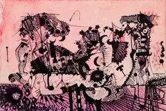 Sem Título by Fernando Odriozola, 1962, técnica mista sobre papel, offered Sep 2014