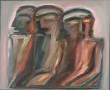 Píndaro Castelo Branco, Três Figuras, 1987, óleo sobre tela